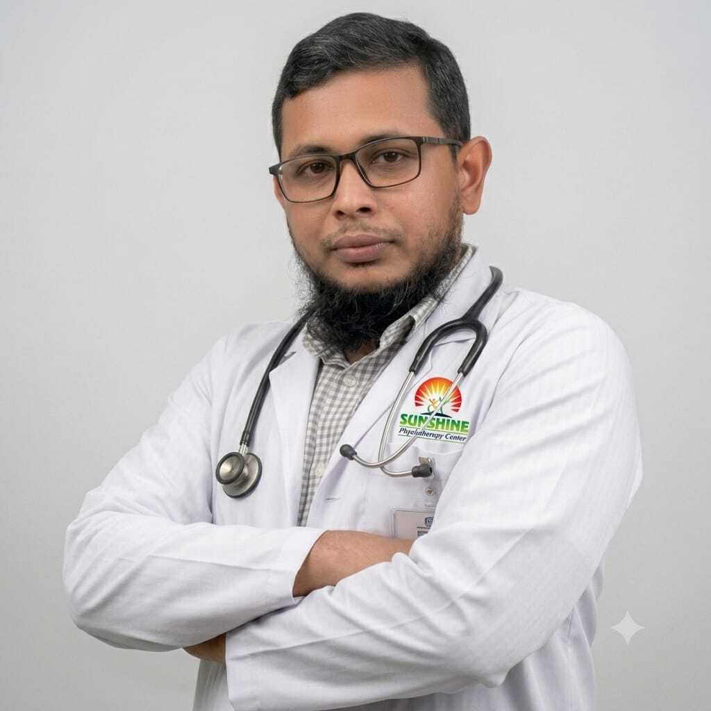 সানশাইন ফিজিওথেরাপি সেন্টারের প্রধান থেরাপিস্ট ডা. মোহাম্মদ রাশিদুল হাসান